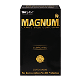 Trojan Magnum lubricated large size latex condoms for contraception plus STI protection Full-Size Picture